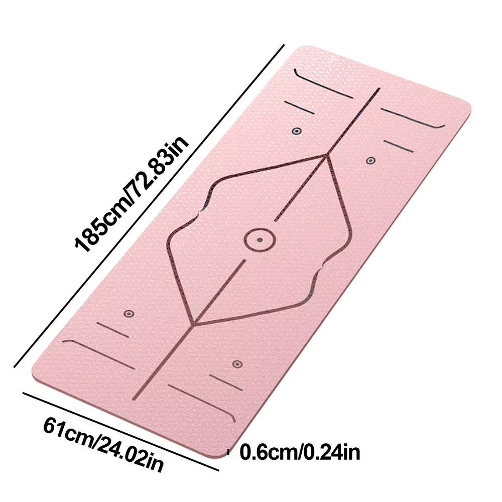 Yoga Workout Mat Yoga Mat Thick Fitness Cushion Home Gym Accessories Non-Slip & Shock Absorption Floor Pad for Men Women