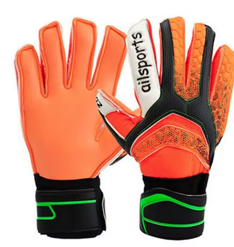 5-10 Professional Goalkeeper Gloves Finger Protection Thickened Latex Soccer Goalie Gloves Kids Football Goalkeeper Gloves