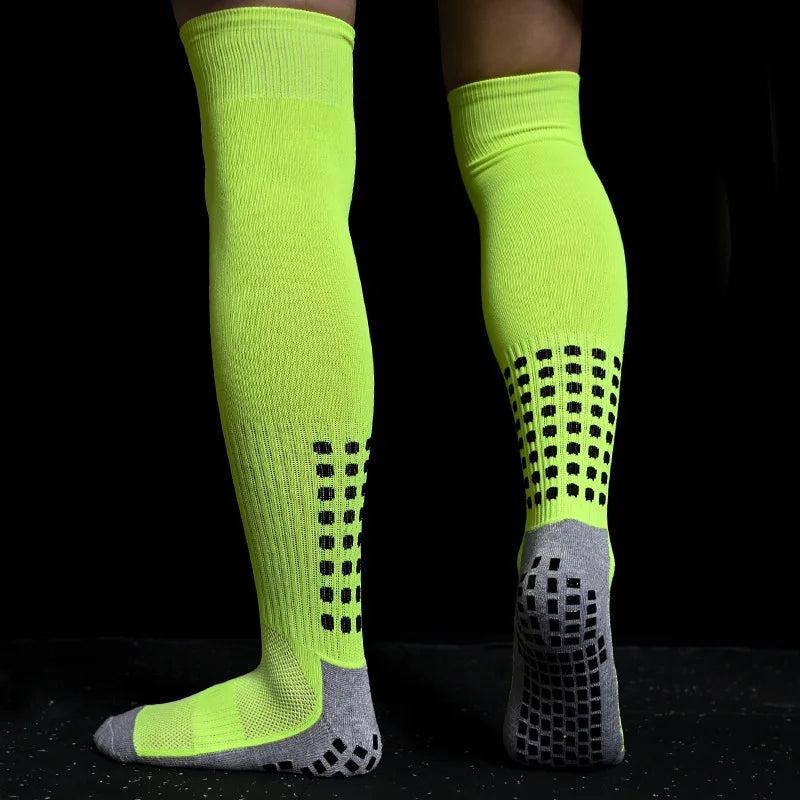 New anti SLIP Football Socks Mid Calf Non Slip Soccer Cycling Sports Socks Mens New anti SLIP Football Socks Mid Calf No