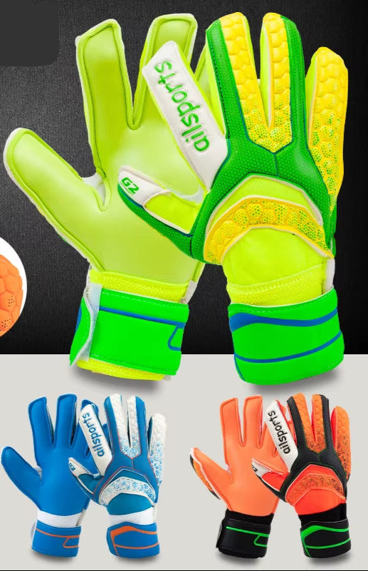 5-10 Professional Goalkeeper Gloves Finger Protection Thickened Latex Soccer Goalie Gloves Kids Football Goalkeeper Gloves