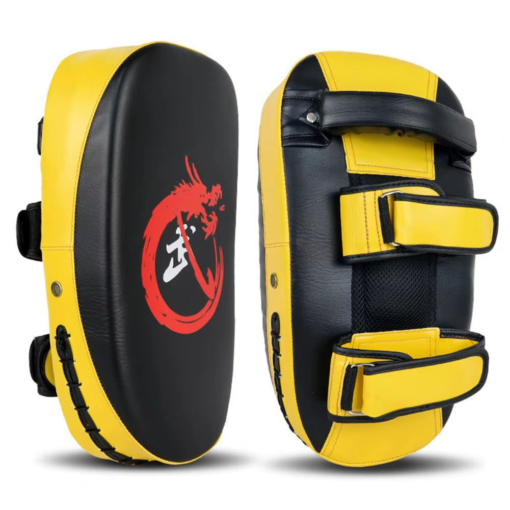 Boxing Target Faux Leather Kickboxing Thai Boxing Pad Training Cushion Thickened MMA Kicking Sanda Training Pad for Boxing Gym