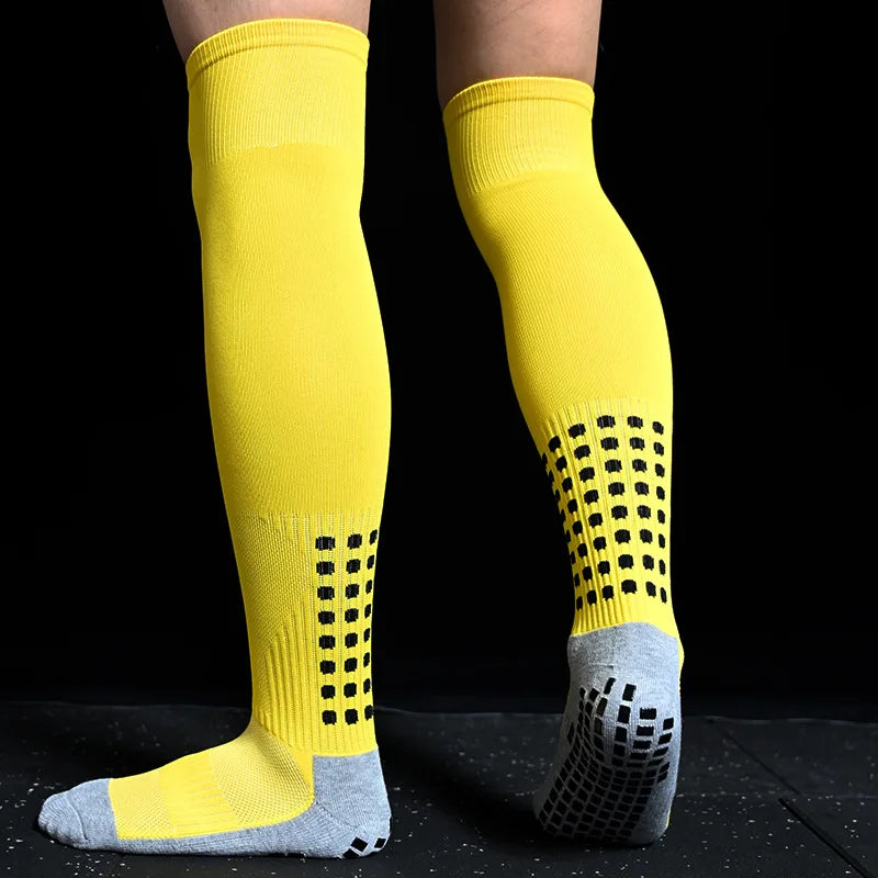 New anti SLIP Football Socks Mid Calf Non Slip Soccer Cycling Sports Socks Mens New anti SLIP Football Socks Mid Calf No