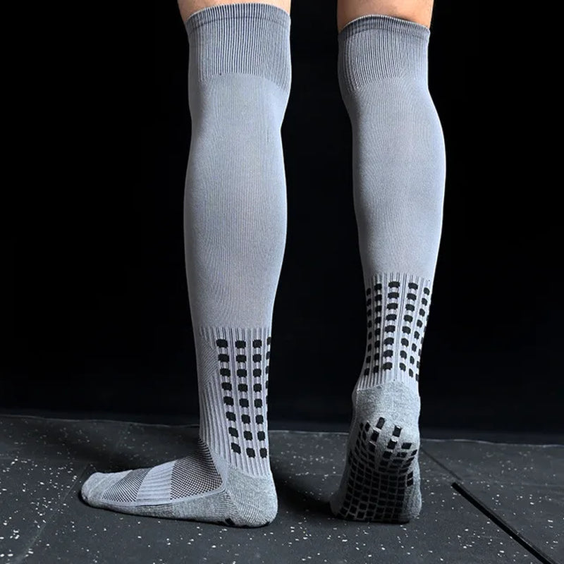 New anti SLIP Football Socks Mid Calf Non Slip Soccer Cycling Sports Socks Mens New anti SLIP Football Socks Mid Calf No