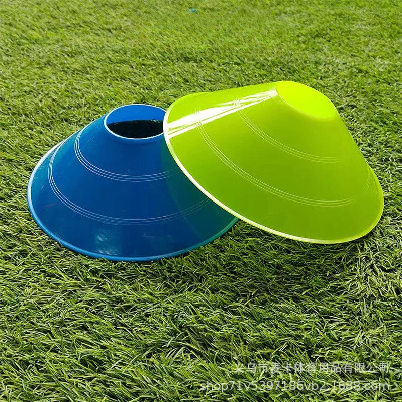 10Pcs Soccer Training Football Ball Game Disc Agility Disc Cone Set Multi Sport Training Space Cones with Plastic Stand Holder