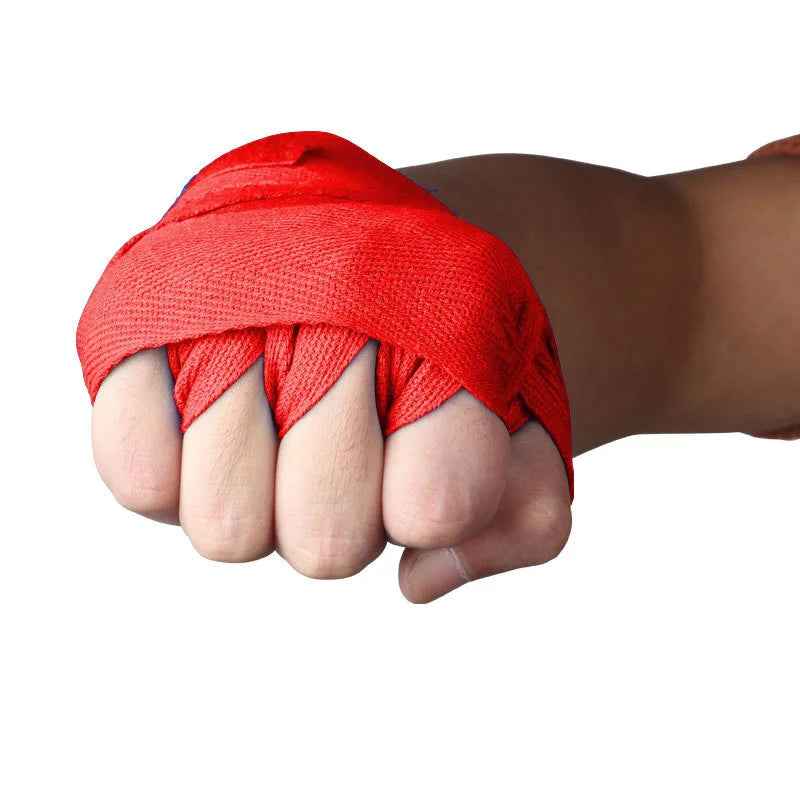 2PCS 1.5/2/3/5M Cotton Boxing Bandage Sports Strap Sanda Kick Boxing MMA Hand Gloves Protector Belt Boxing Sports Wraps Bandage