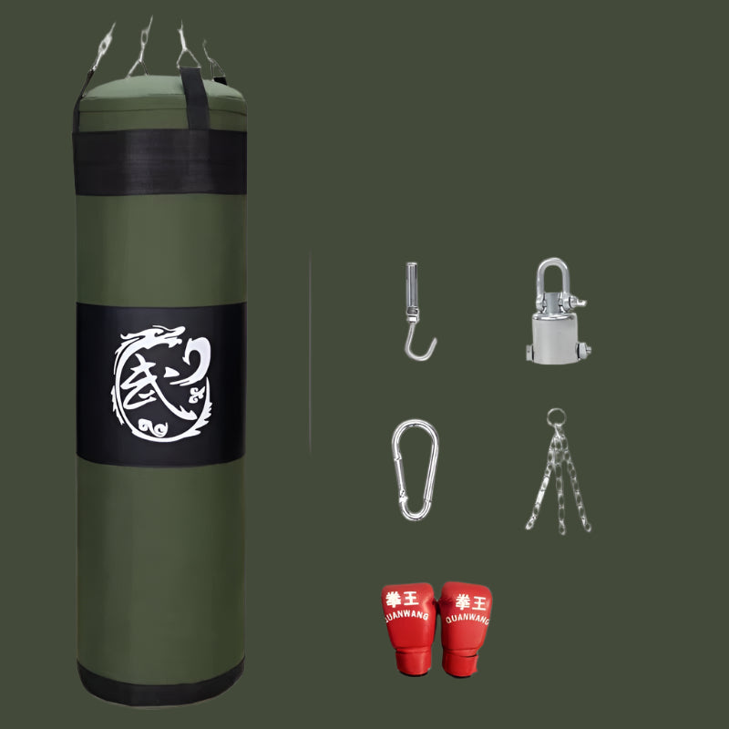 150Cm 40KG Boxing Punching Bag,Sanda Sandbag for Adults,Muay Thai Taekonda Fitness Boxing Bag,Gym Studio Boxing Training Sandbag