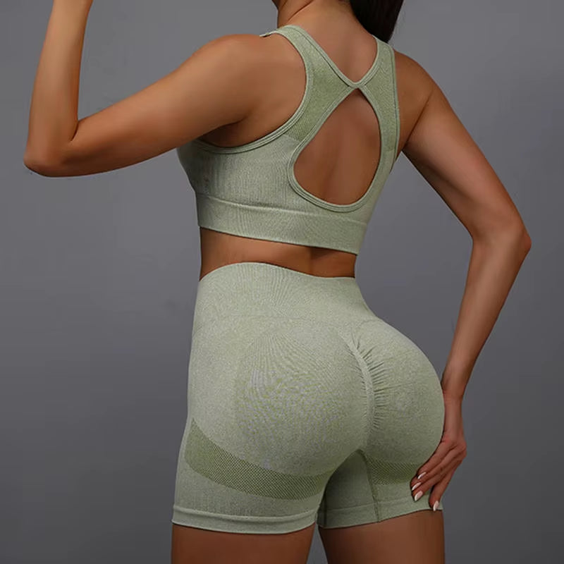 Yoga Suit Yoga Sports Underwear Women'S Fitness Suit Vest Running Sports Yoga Shorts Set Yoga Set Workout Set