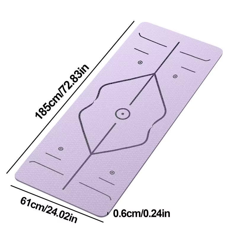 Yoga Workout Mat Yoga Mat Thick Fitness Cushion Home Gym Accessories Non-Slip & Shock Absorption Floor Pad for Men Women