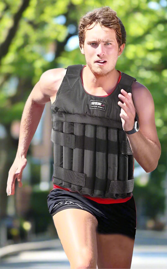 Run Loading Weighted Vest Adjustable Exercise Training Fitness Jacket Gym Workout Boxing Vest Weight Waistcoat MAX 50Kg