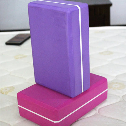 Yoga Block Multi Colors Pilates EVA Yoga Brick Gym Foam Stretching Aid Gym Pilates Yoga Block Exercise Fitness Sport