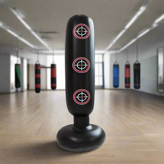 Boxing Punching Bag Boxing Muay Thai Inflatable Boxing Bag Training Pressure Relief Exercise Punching Stand Fitness Equipment