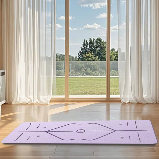 Yoga Workout Mat Yoga Mat Thick Fitness Cushion Home Gym Accessories Non-Slip & Shock Absorption Floor Pad for Men Women