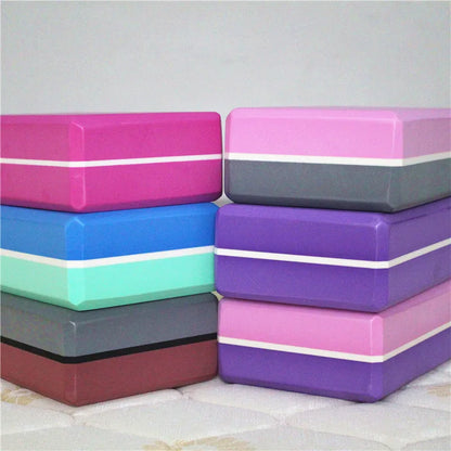 Yoga Block Multi Colors Pilates EVA Yoga Brick Gym Foam Stretching Aid Gym Pilates Yoga Block Exercise Fitness Sport