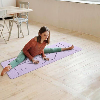 Yoga Workout Mat Yoga Mat Thick Fitness Cushion Home Gym Accessories Non-Slip & Shock Absorption Floor Pad for Men Women